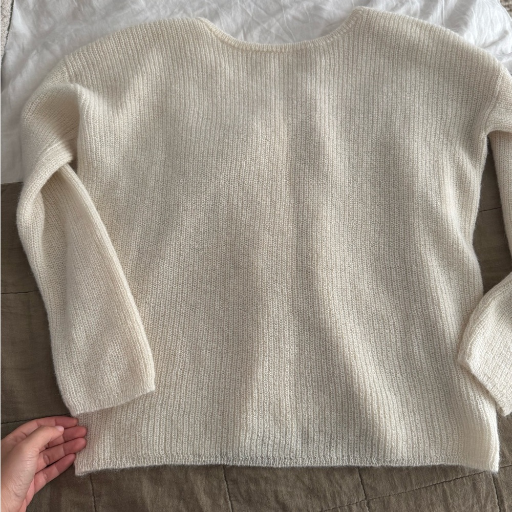 Sezane Ecru Barry Cardigan Sz M NWOT - Picture 10 of 15